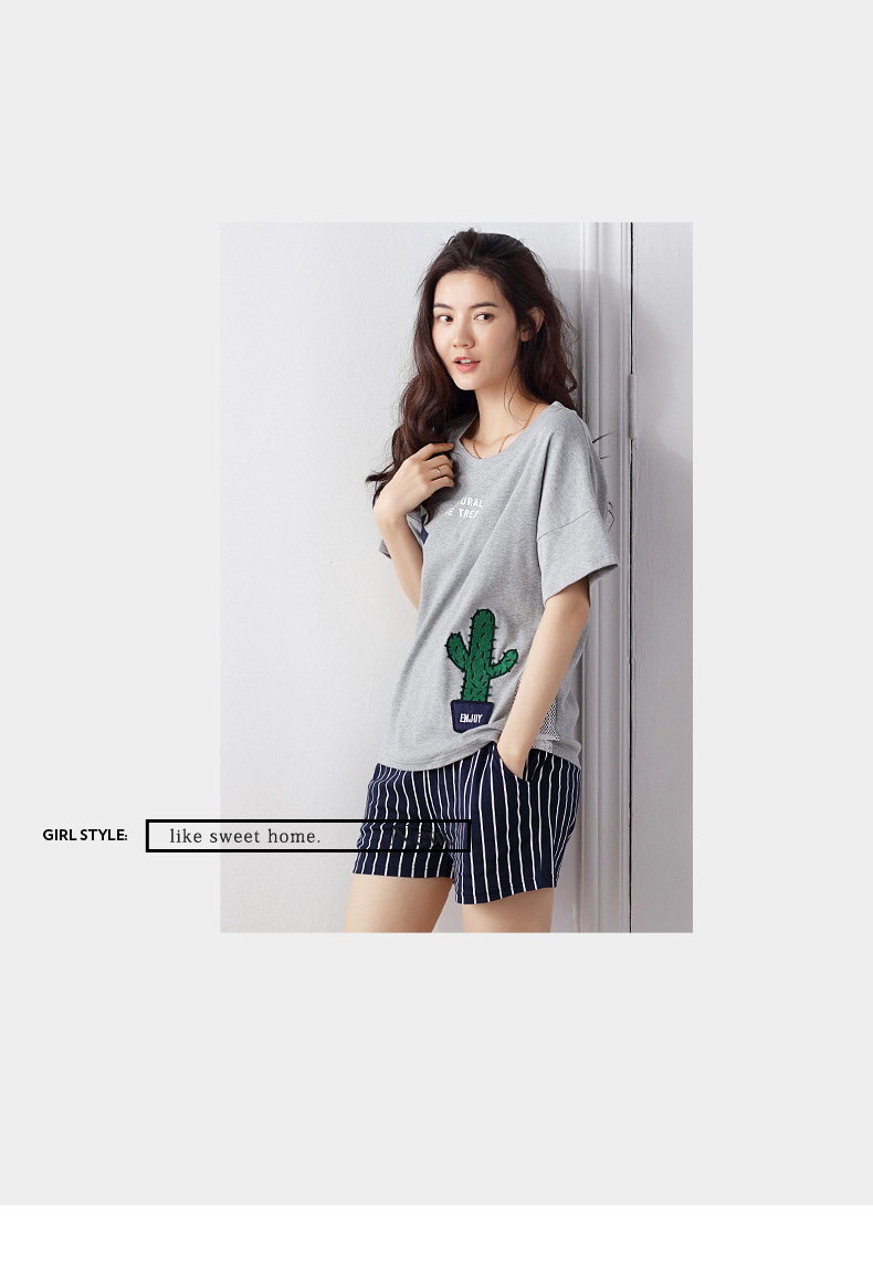 Pyjama mixte en Coton à manche courte - Ref 3005235 Image 15