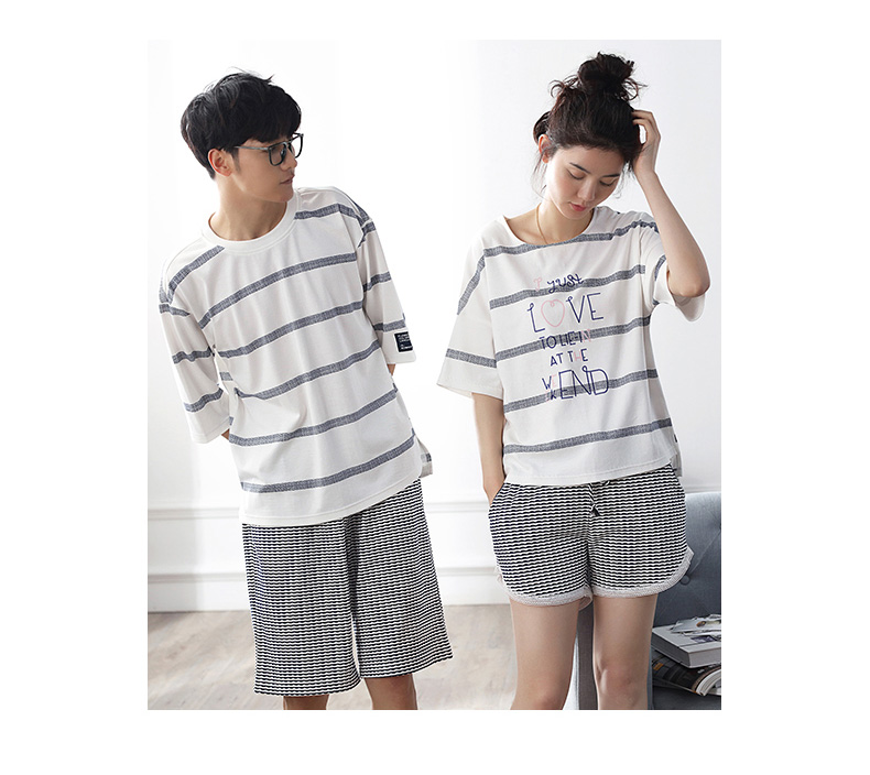 Pyjama mixte en Coton à manche courte - Ref 3005110 Image 19