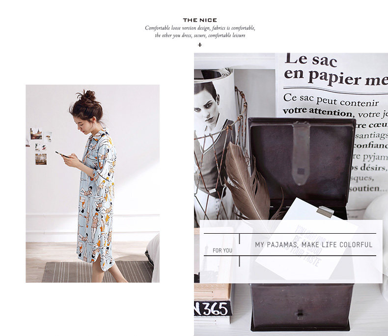 Pyjama mixte en Coton à manchon moyen - Ref 3005186 Image 17