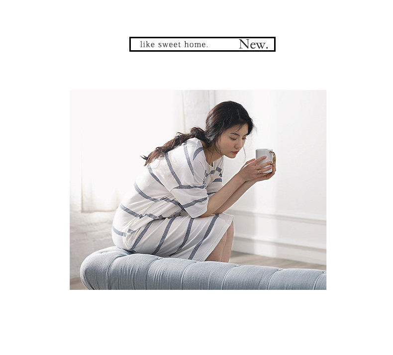 Pyjama mixte en Coton à manchon moyen - Ref 3005234 Image 8