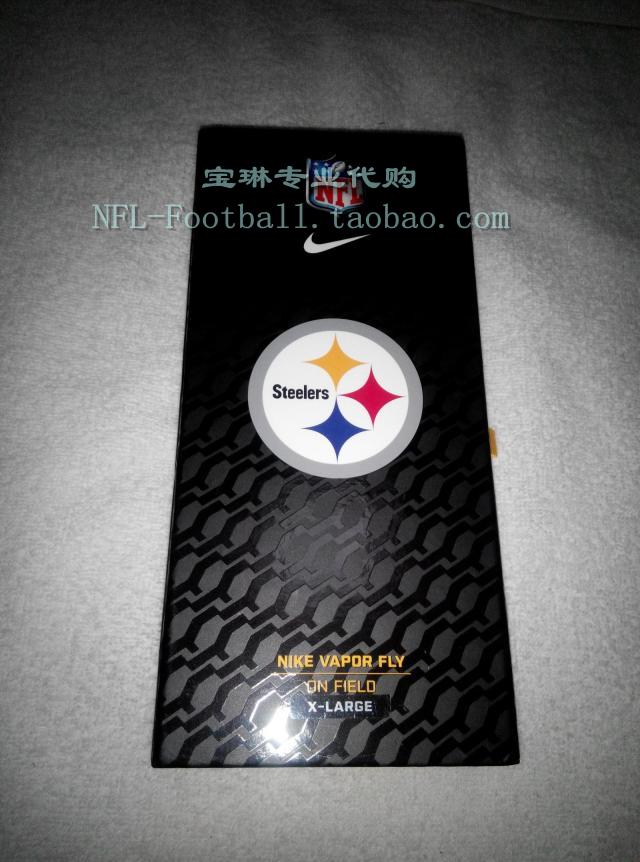Găng tay bóng đá Vapor Fly American Steelers Pittsburgh Steelers XL L Spot Collectors Edition áo thun chơi bóng bầu dục