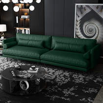 618 preemptive addition] light luxury First layer cowhide leather sofa small apartment living room modern simple leather sofa sofa