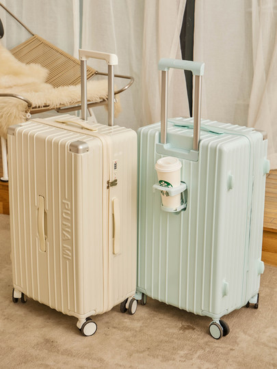 行李箱双封闭内衬女旅行箱新款静音轮皮箱拉杆箱男学生37分大容量