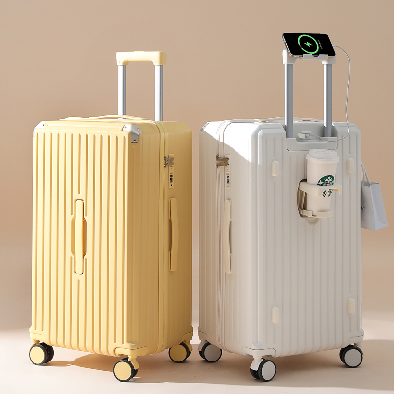 Multifunctional Suitcase for Women, Leather Suitcase with Trolley Handle, Large Capacity, 28inch Password Lock Suitcase, Thickened Travel Suitcase for Students, Men's Suitcase Multifunctional Suitcase for Women, Leather Suitcase with Trolley Handle, Large Capacity, 28inch Password Lock Suitcase, Thickened Travel Suitcase for Students, Men's Suitcase