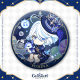 ຈົດໝາຍຜົນກະທົບຂອງ Genshin ຈາກ Starry Sky Series Badges Funina Wanderer Leosli Elhaysen 75mm Double Flash Bar Chi