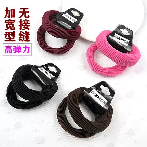 Dây buộc tóc Hàn Quốc Vòng dây lớn không có đường nối mở rộng độ đàn hồi cao dây tóc dày Dây thừng tóc nhỏ bao da dây cao su phụ kiện tóc - Phụ kiện tóc