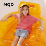 MQD Футболка, детская летняя одежда, детская одежда, в корейском стиле, оверсайз, короткий рукав
