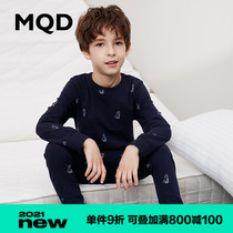 MQD childrens clothing boys winter new thickened printed cartoon underwear set Childrens warm autumn clothes in large childrens autumn pants