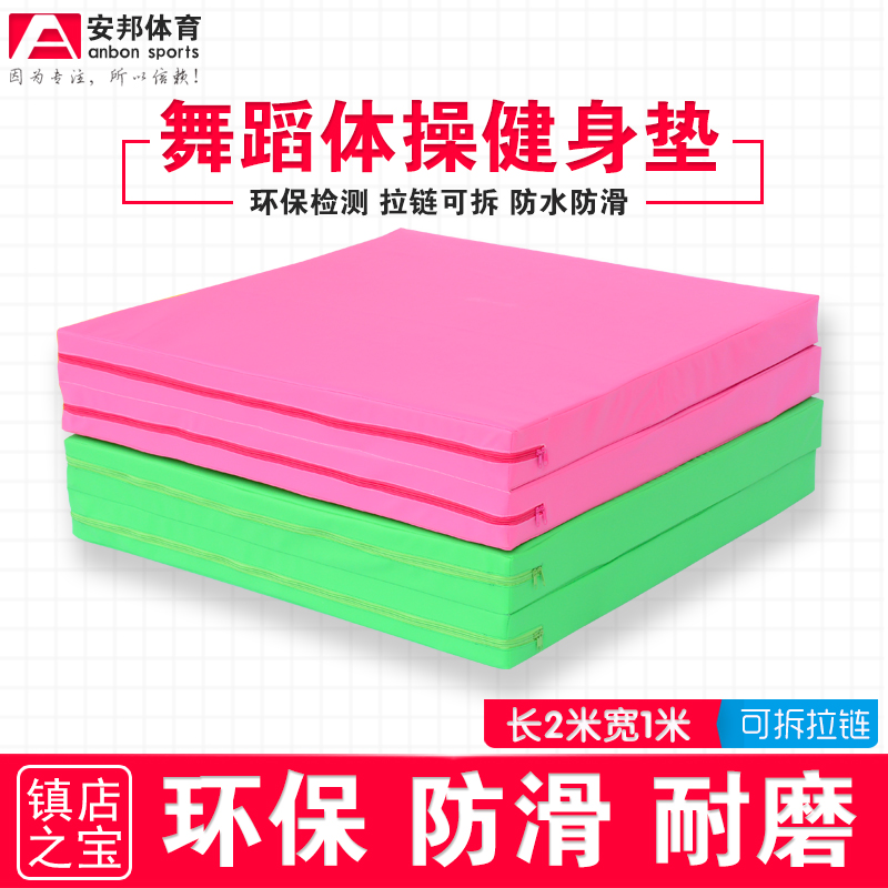 Non-slip dance mat Children somersault leather practice mat thickened folding Martial arts training gymnastics basic fitness