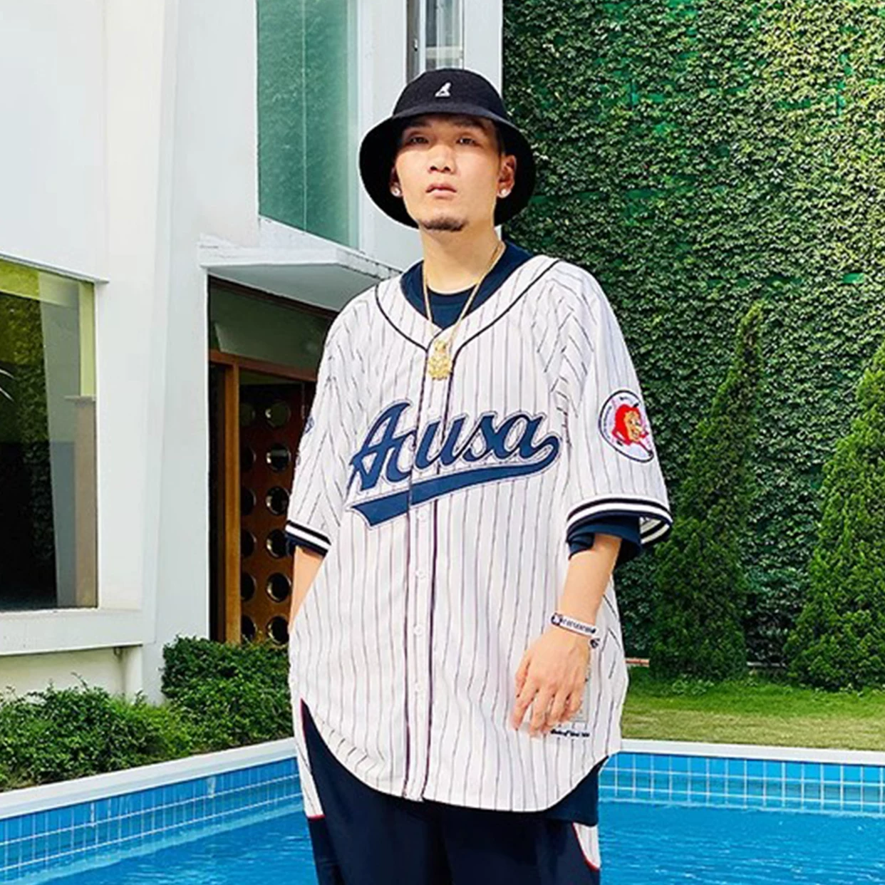 Retro cardigan, football uniform, baseball cloth, with embroidery, with short sleeve