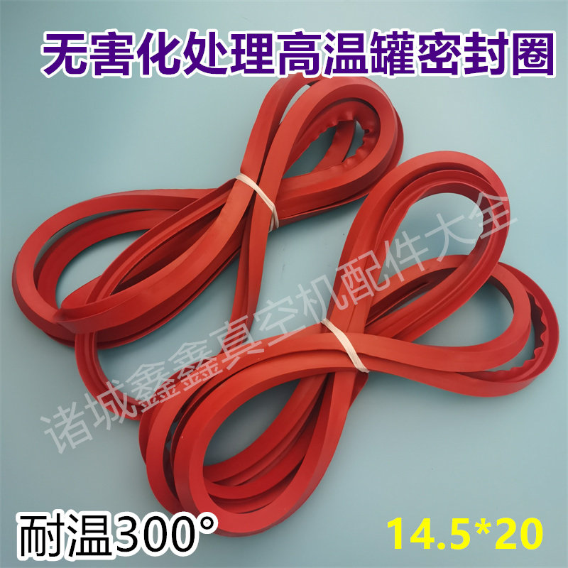 高温无害化处理罐密封圈14.5*20加强型耐温300&deg;诸城硫化罐配件