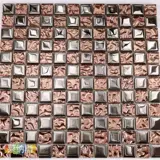 Мозаика из нержавеющей стали, розовое золото