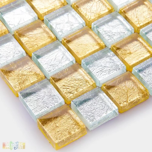 [Lenas Mosaic] Золотая фольга стеклянная мастера Massek