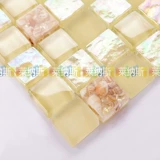 [Ленас] пастырская песчаная раковина мозаичная головоломка фон стены земля в китайском море Стеклянная мозаика