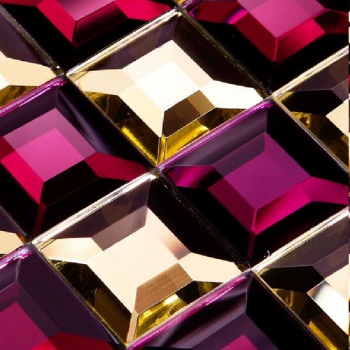 [Ленас] Стеклянная мозаика фиолетовый+золотое зеркало MJM10 Мозаичное телевизионное зеркало MJM10