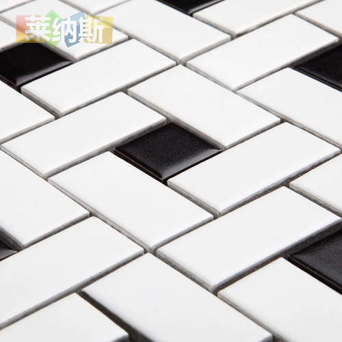 Северная керамическая мозаичная настенная плитка кирпич черно -белая плитка европейская ванная комната ванная комната кухня плитка метро