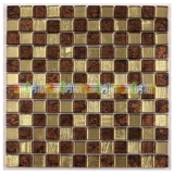 [Ленас] Золотая фольга Мозаичная плитка фона фона стены мозаичная плитка мозаичная головоломка Фоновая стена