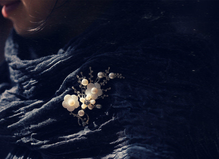 Broche femme en Nacre - Ref 1174650 Image 20