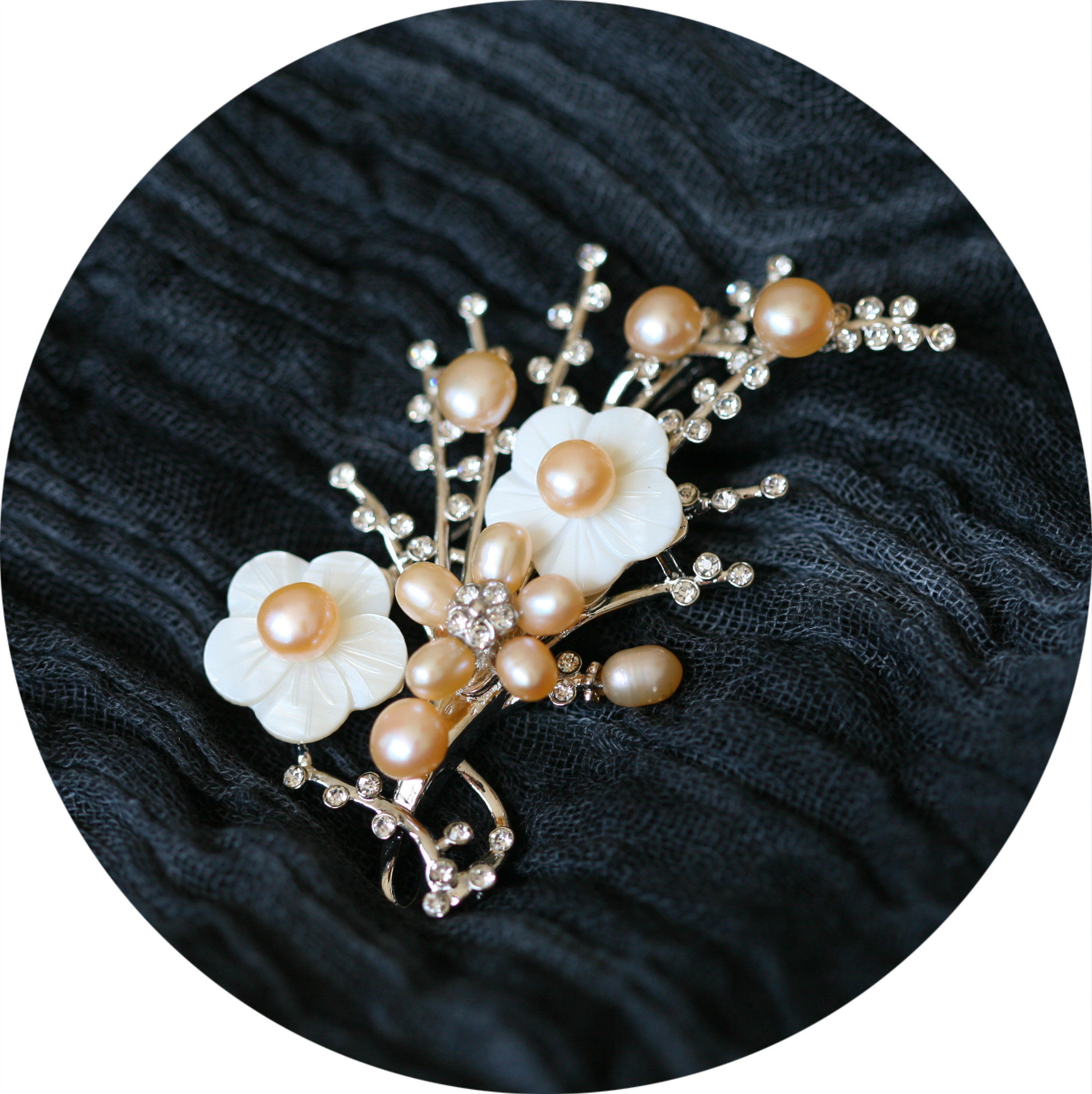 Broche femme en Nacre - Ref 1174650 Image 7