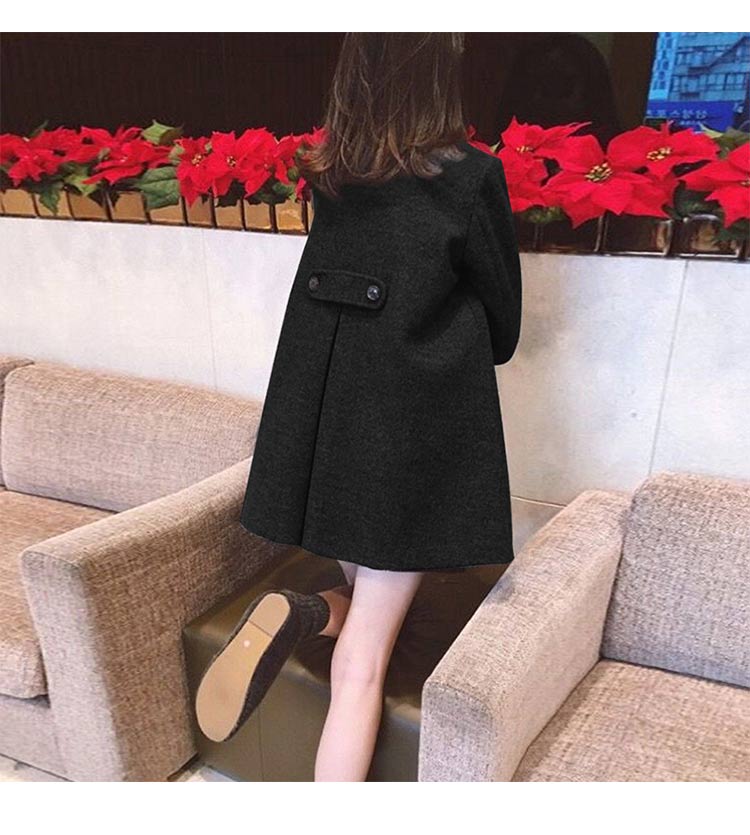 Áo khoác chống mùa nữ dài phần phiên bản Hàn Quốc 2018 thu đông mới áo dạ nữ dáng dài hàn quốc