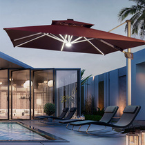 Outdoor Beach Umbrella Courtyard Commercial Outdoor Large Sun Umbrella Villa Leisure Garden Terrace Solar Rome Umbrella