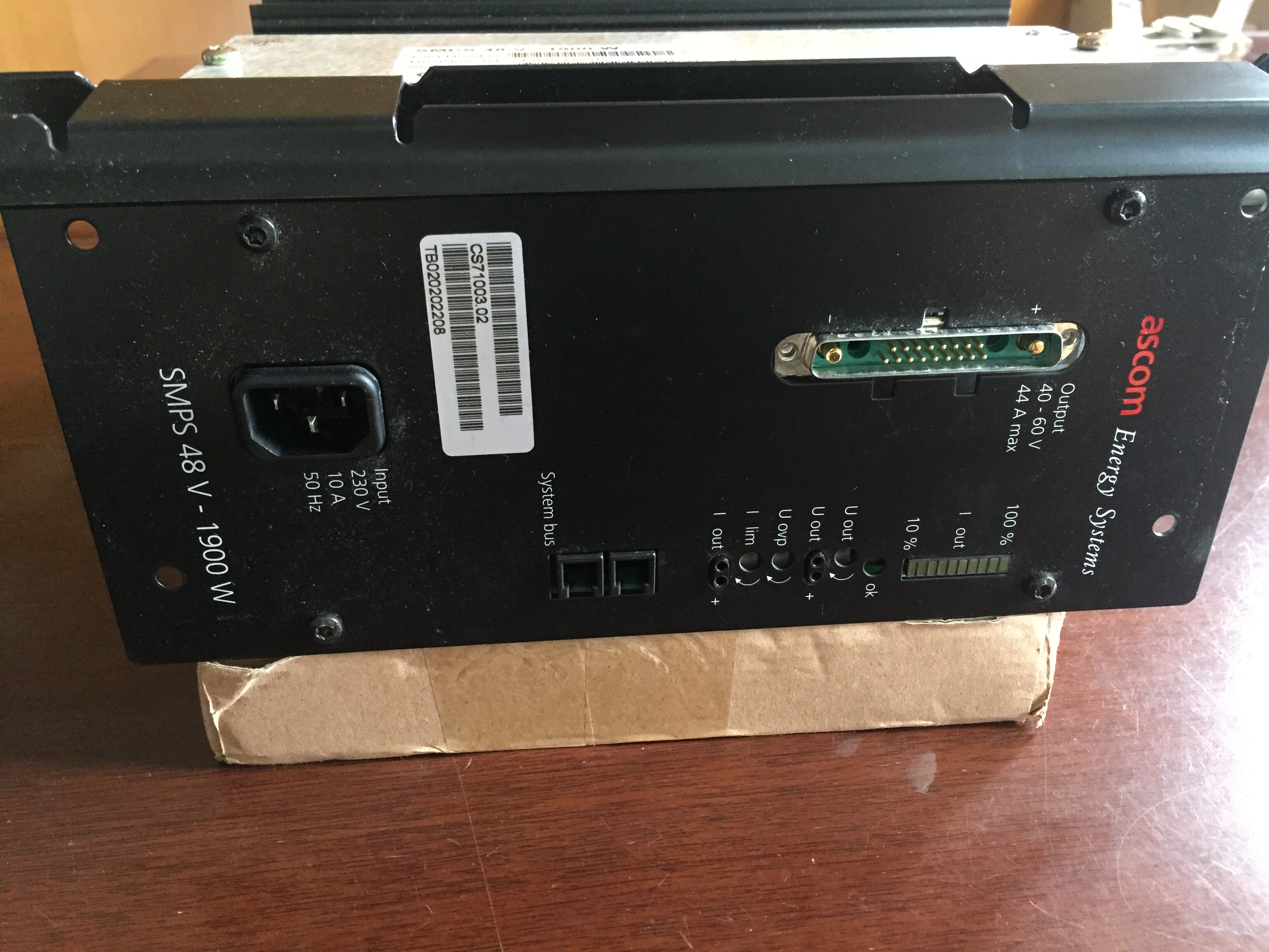 Original ascom power supply fanless power supply SMPS48V-1900W adjustable power adapter