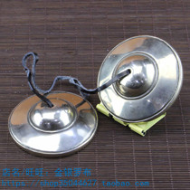 Tibetan white copper bell-ringing bells bell-ringing ritual instruments diameter 7 7 cm