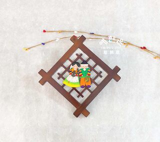 Korean traditional crafts/korean food shop pendant/fu doll large pendant/he-mk1020