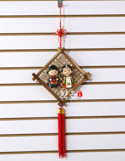 韩国传统工艺品/大窗框农乐挂件/新郎新娘婚礼典礼墙挂/HE-MK1013