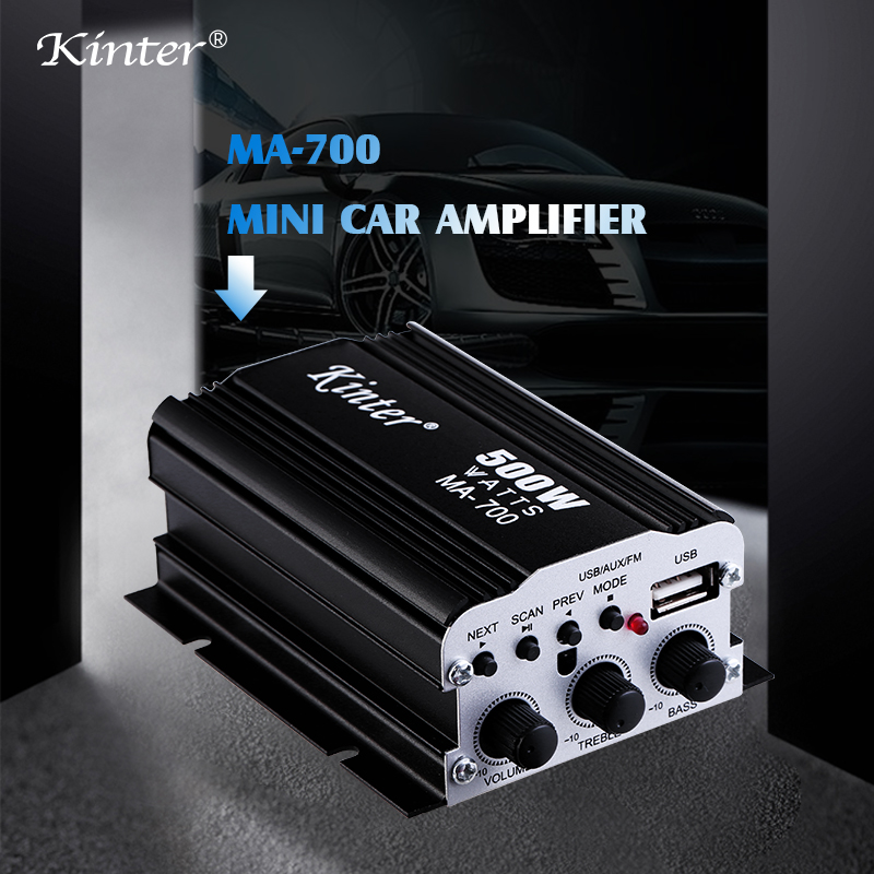 Jinte small power amplifier High power 12V car battery car USB card reader radio amplifier amplifier audio