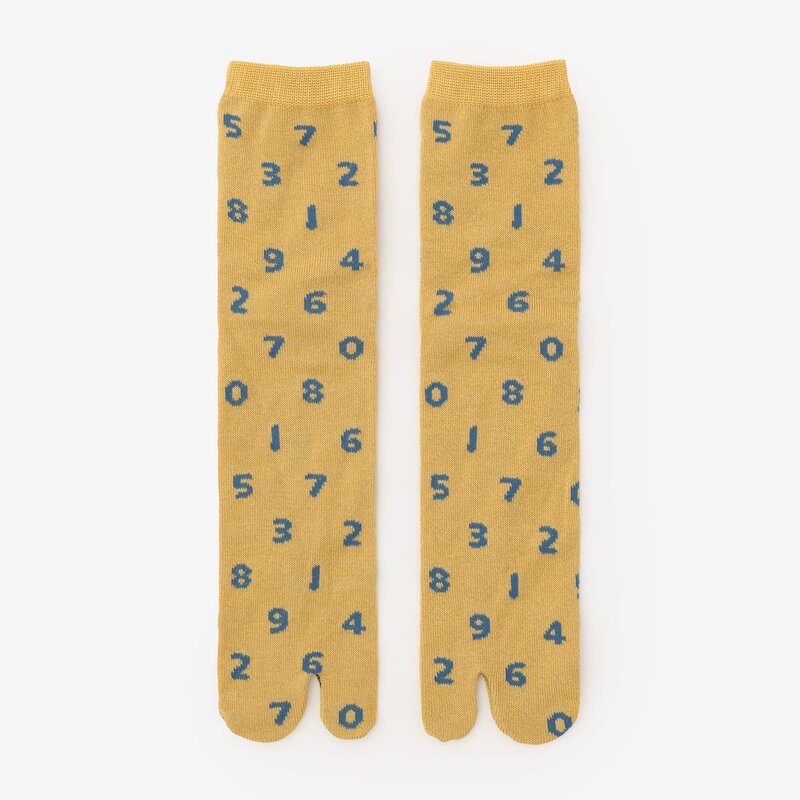 Japanese Sousou Foot Socks, Tamakiya Store Split-Toe Socks, Colorful Number Socks, Limited Special Price, Genuine in Stock 