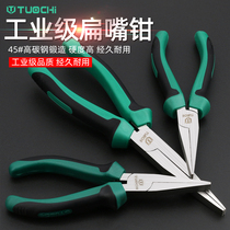 Industrial grade flat nose pliers with toothed flat nose pliers holding pliers with toothed flat nose pliers flat nose pliers duckbill pliers