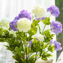 Simulated Hydrangea Endless Summer Pastoral Fresh 2 Hydrangea Silk Flower Fake Flower Hollow Flower Home Decoration