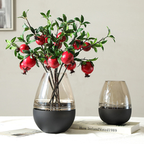 Nordic transparent color home accessories dining table personality Creative Glass modern water living room Flower Arrangement Vase ornaments