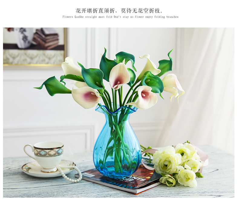 PU mini tay calla lily hoa nụ hoa giả hoa trang trí hoa giả trang trí nhà hoa bình hoa trang trí - Trang trí nội thất trang trí nhà đẹp