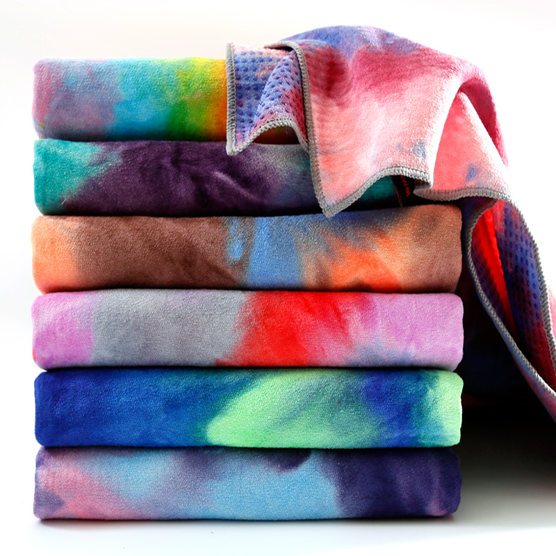 Printed yoga towel spread towel non-slip mat towel sweat absorbing beginner yoga mat blanket towel thick yoga blanket mail