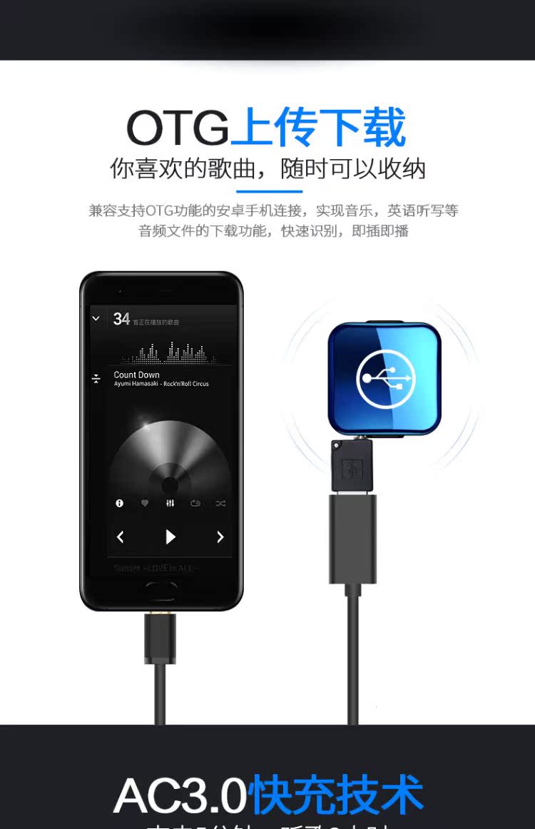 may nghe nhac mp3 Amoi x1 Bluetooth mp3 máy nghe nhạc thể thao cầm tay hifi lossless mini student chạy với âm thanh