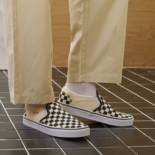 Vans, шахматы, тканевые туфли подходит для мужчин и женщин, официальный флагманский магазин