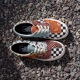 Vans official Era tiger pattern cashew flower patchwork campus retro ເກີບຜ້າໃບຂອງຜູ້ຊາຍແລະແມ່ຍິງ