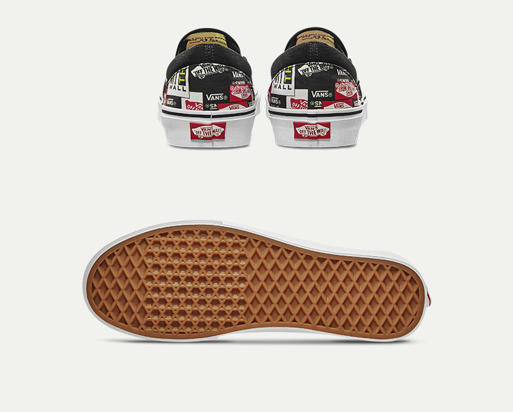 Vans Vans chính thức New Slip On in ấn nam và nữ thấp để giúp giày vải thể thao giản dị - Plimsolls giày sneaker nam đẹp