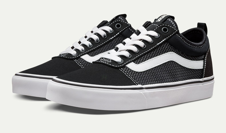 Vans Vans mùa thu giày vải nam màu đen | VN0A3TJZU2N giày da thể thao
