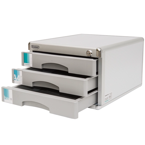 Jinlongxing C6638 Три -лидерный файловый шкаф с блокировки данных -Шкафы данных алюминиевого сплава алюминиевый сплав