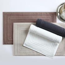Hotel pure cotton absorbent towel toilet thickened non-slip floor mat Bathroom toilet household towel floor mat machine washable