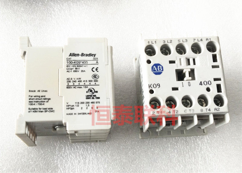 原裝Allen-Bradley 直流接觸器100-K09*400 100-K09ZD400 DC110V