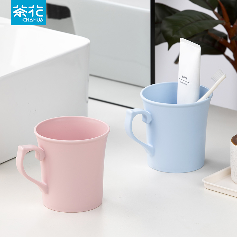 Tea flower gargle cup home toothbrushing cup lovers toothbrush cup high face value transparent minimalist dental vat children student-Taobao