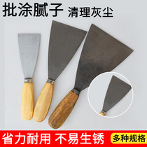 Putty knife scraper scraper putty stainless steel scraper cleaning scraper 2 inch 3 inch thick batch of gray knife trowel