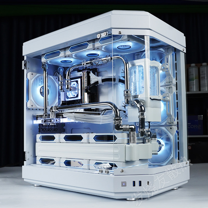 Шасси питания вентилятор комплект поставки  发烧友水冷|hyte y60（复）机箱分体式硬管铜管 cpu显卡水冷方案 Alphacool