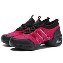 New aerobics dance shoes for women autumn mesh adult square dance mid-heel soft-soled dance shoes for women fitness shoes