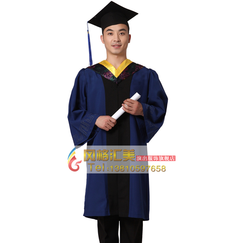 Hat OFT Quần áo Cử nhân phong cách Huimei tốt nghiệp Thạc sĩ Bằng Gown Cử nhân