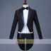 Mới hợp xướng màu đen hợp xướng trang phục tuxedo piano hiệu suất quần áo hợp xướng nam phù hợp với thiết lập sân khấu mặc quần sooc nam Suit phù hợp